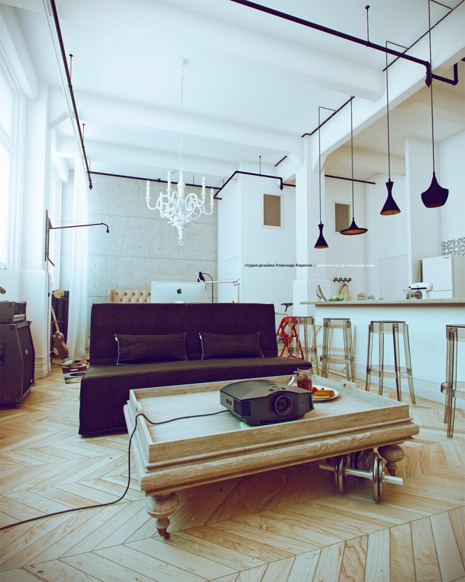 Tray top coffee table