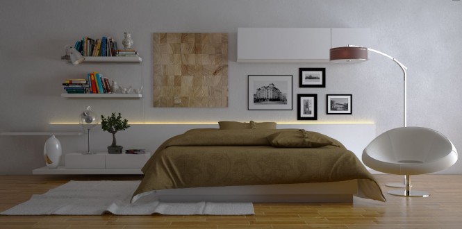 Những mẫu thiết kế hiện đại cho phòng ngủ năm 2013