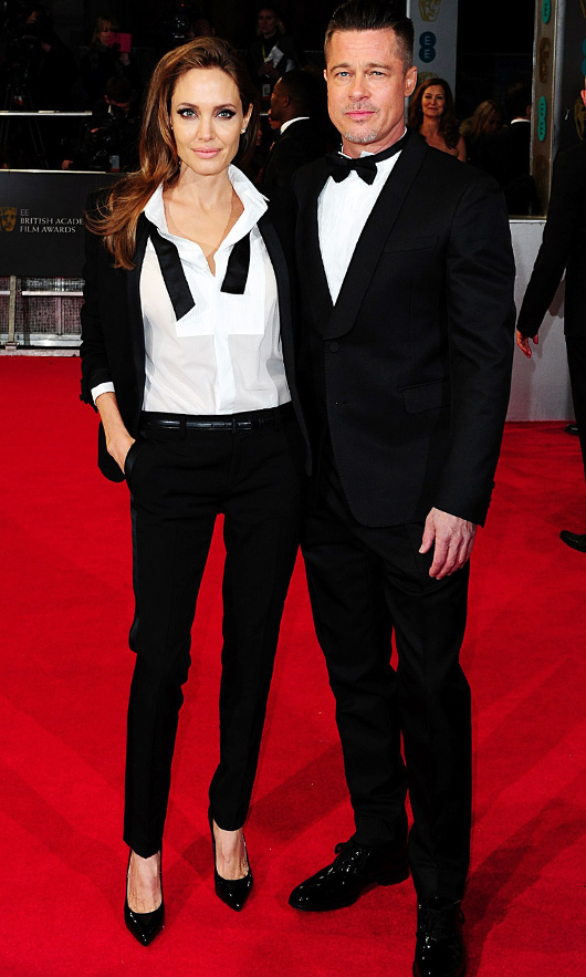 Angelina Jolie, Brad Pitt, BAFTA 2014, Thời Trang, Đẹp Online