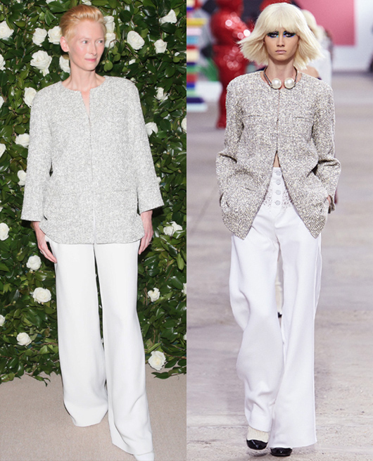 Tilda Swinton, Chanel, Chanel Womenswear Spring Summer 2014, Celebrities Fashion, Sao Mặc Gì, Thời Trang, Đẹp Online