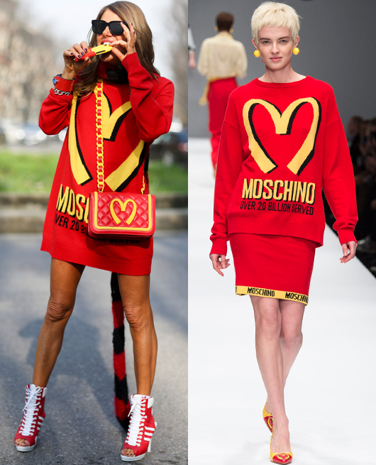 Anna Della Russo, McDonalds, Moschino Thu Đông 2014/2015, Tuần lễ Thời trang Milan, Thời Trang, Đẹp Online