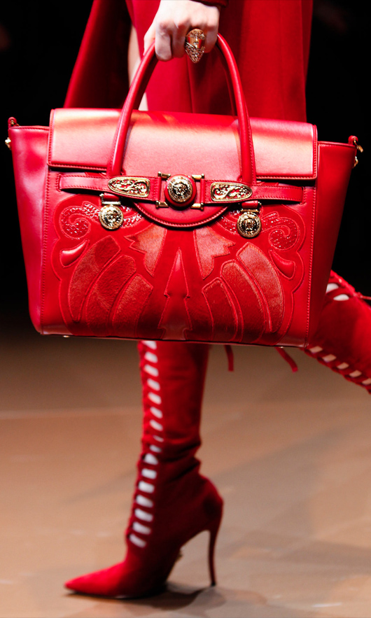 Signature Bag, Versace, Xu hướng lông, Tuần lễ Thời trang Milan Thu Đông 2014/2015, Xu hướng thời trang, Đẹp Online