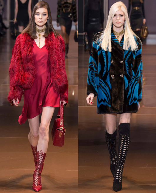 Versace, Xu hướng lông, Tuần lễ Thời trang Milan Thu Đông 2014/2015, Xu hướng thời trang, Đẹp Online