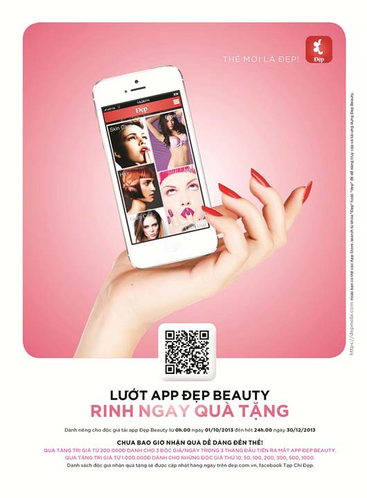 Mobile app Đẹp Beauty cho smartphone