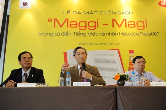 uốn sách “Maggi - Magi trong từ điển Việt Nam và nhãn hiệu của Nestlé”.