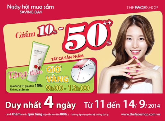 Ngày hội mua sắm - The Face Shop 