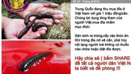 Ro tin don cay trung dia vao thuc an hai nguoi