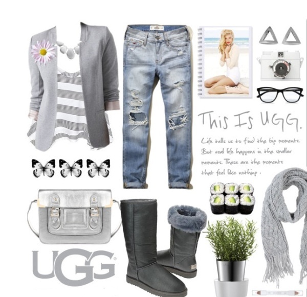 ủng lông, ugg boots, thời trang ngày lạnh, thu đông 2014, jean, legging, giáng sinh