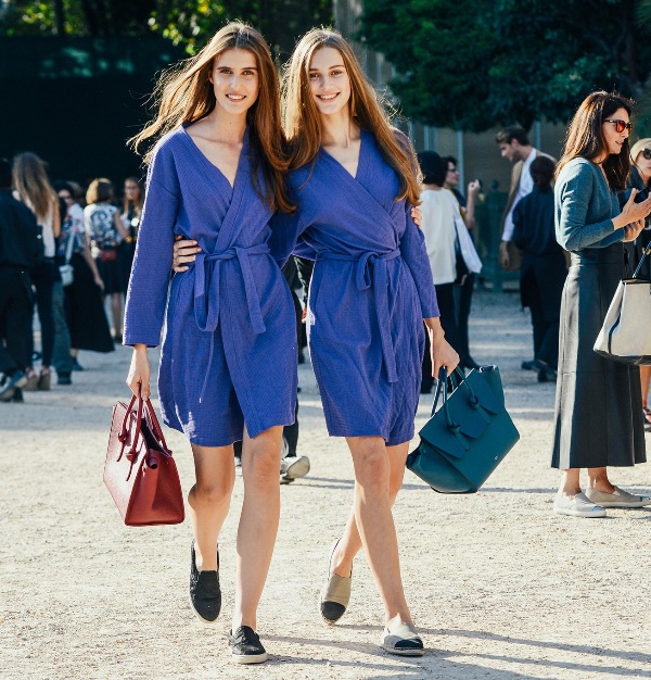 Đồ đôi, phong cách, bạn thân, spring summer 2015, street style, Anna Dello Russo, Leaf Greener, Chanel, Celine, Paris, Newyork