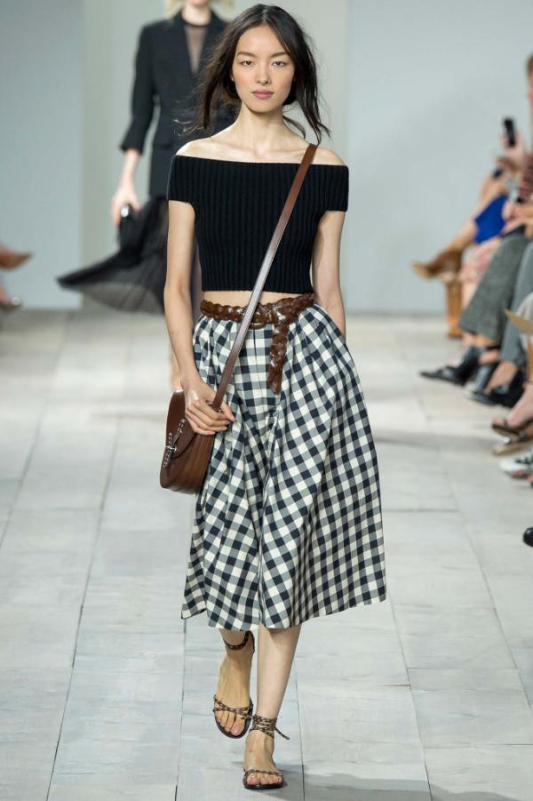 Gingham,xuân hè 2015, trend, Michael Kors, Oscar de la Renta, Altuzarra