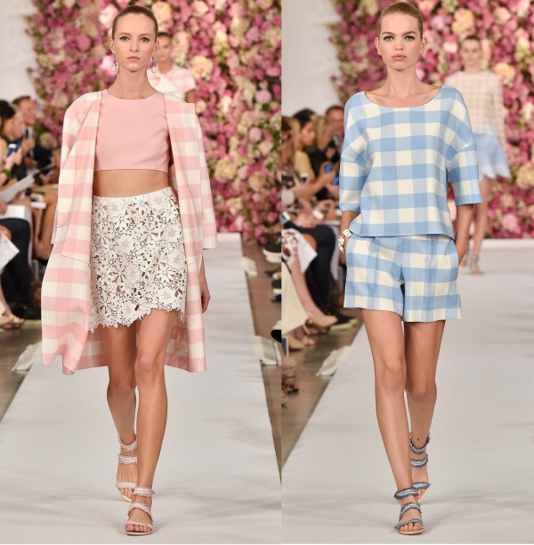 Gingham,xuân hè 2015, trend, Michael Kors, Oscar de la Renta, Altuzarra