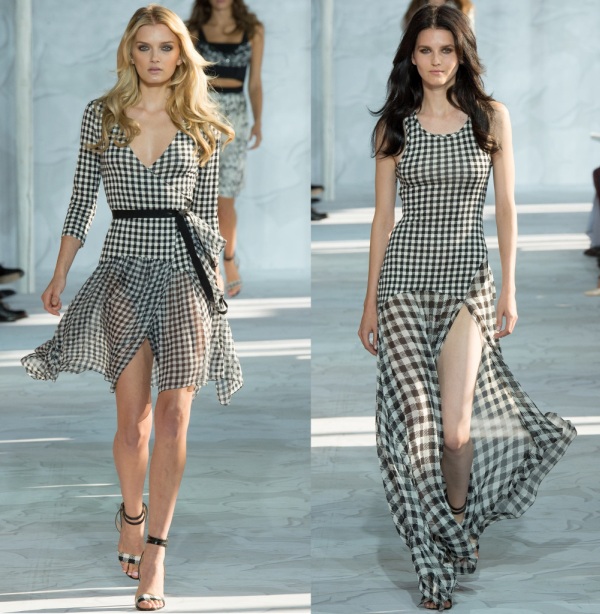 Gingham,xuân hè 2015, trend, Michael Kors, Oscar de la Renta, Altuzarra