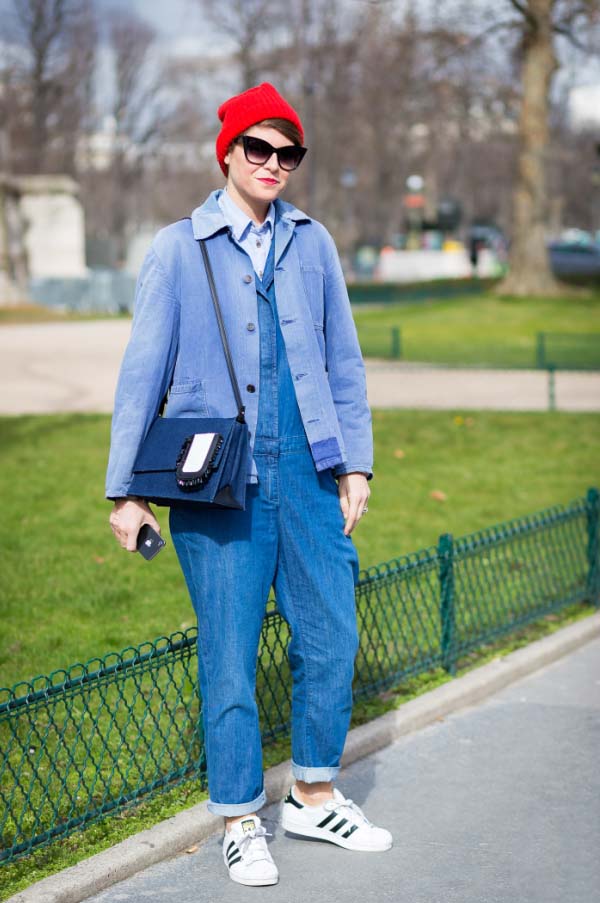 Street style, xuân hè 2015, denim, jeans