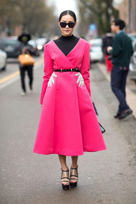 street style, tuần lễ thời trang milan