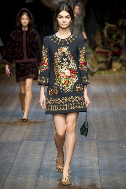 tuần lễ thời trang milan, xu hướng, hoa, floral, Dolce & Gabbana