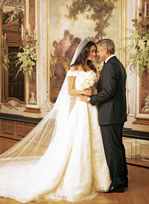 Amal Alamuddin,  George Clooney, phong cách, váy cưới, đám cưới