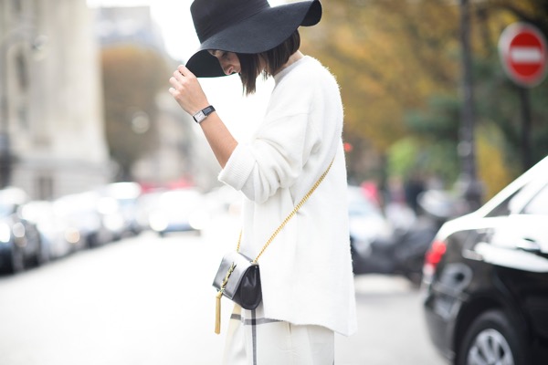 street style, fashionista, tín đồ thời trang, phối đồ, white on white