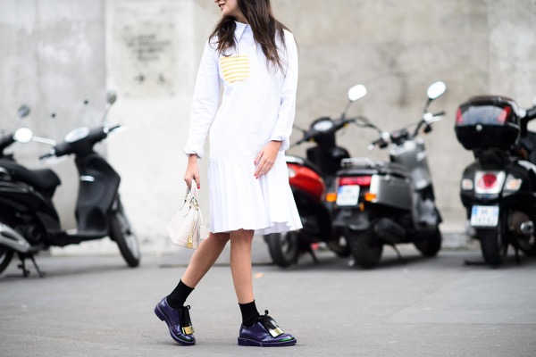 street style, fashionista, tín đồ thời trang, phối đồ, white on white