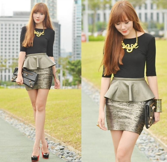 Thời trang, tư vấn, peplum