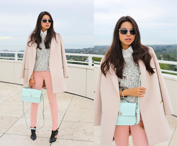 Thời trang, mix match, blazer, pastel