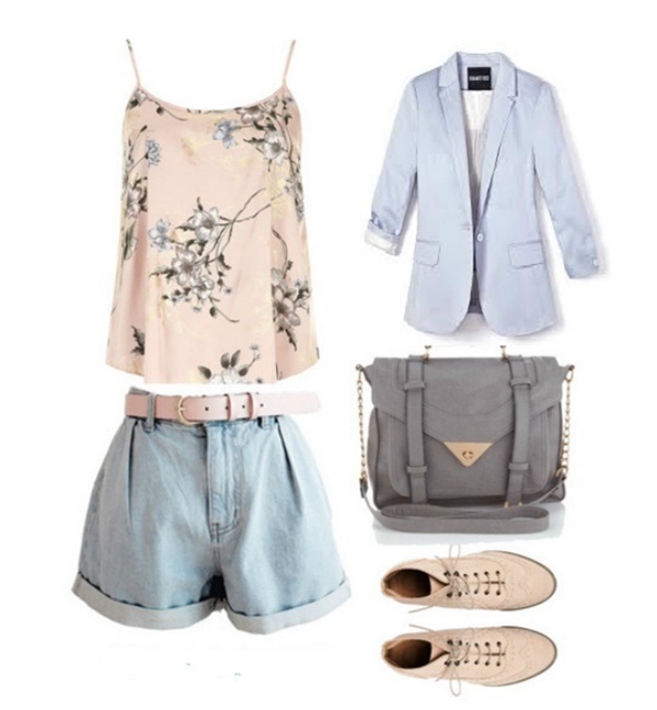 Thời trang, mix match, blazer, pastel