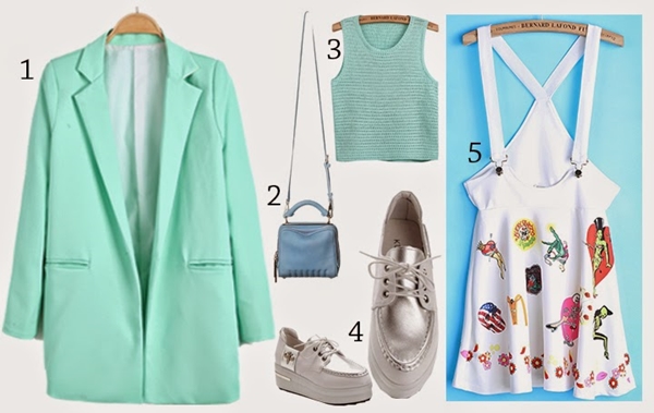 Thời trang, mix match, blazer, pastel