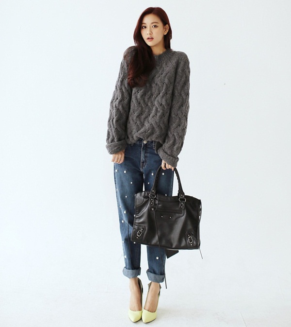 Thời trang, mix match, knitwear, đồ len