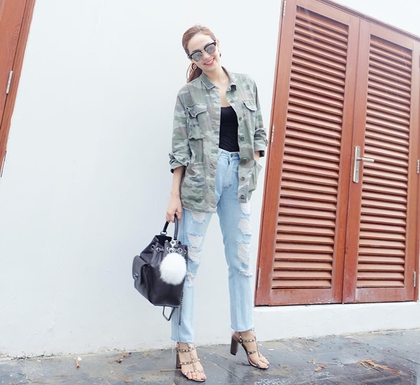 thời trang, street style mỹ nhân Việt