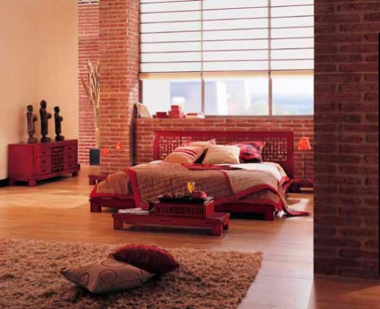 Minimalist Chinese Bedroom Design 550x447 Chinese Bedroom Design