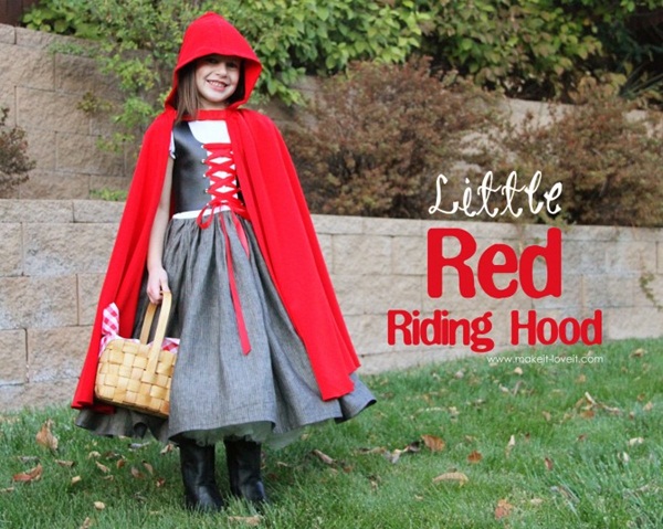 Trang phục hóa trang Halloween cô bé quàng khăn đỏ