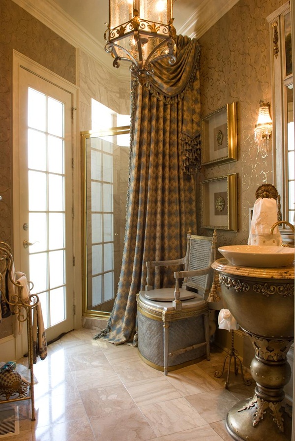 decor phòng tắm vintage