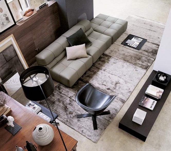 Gray living room