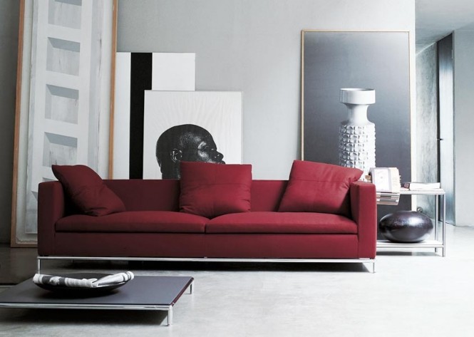 Red sofa