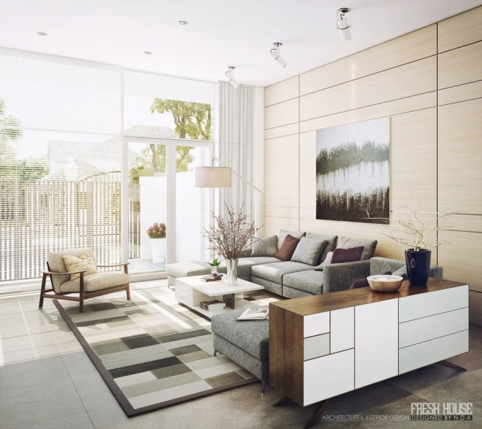 modern neutral living room decor ideas