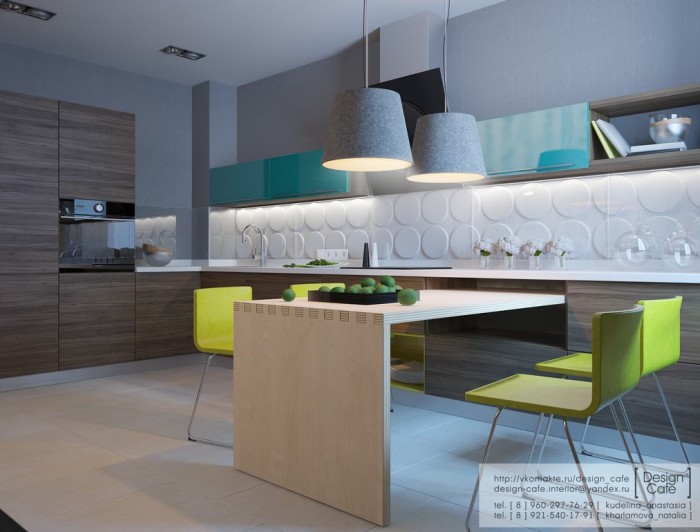 young family apartment kitchen and dining