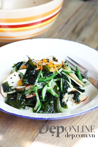 salad rong biển, rong biển wakame