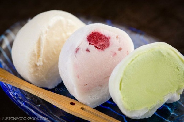 mochi nhân kem, cách làm mochi nhân kem, cách làm mochi, công thức làm mochi, công thức mochi nhân kem