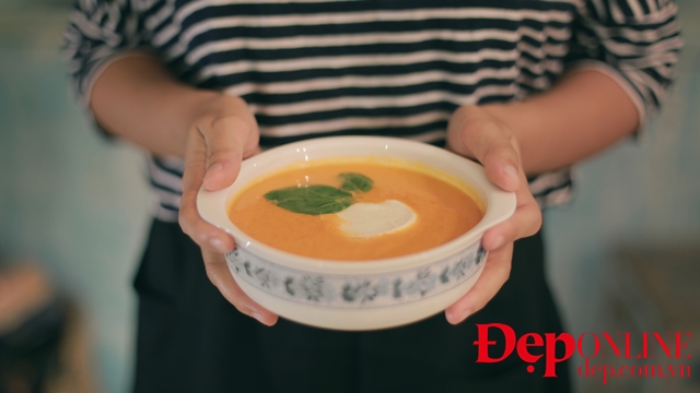 soup cà chua, soup kem cà chua, soup kem cà chua lạnh, món soup ngon