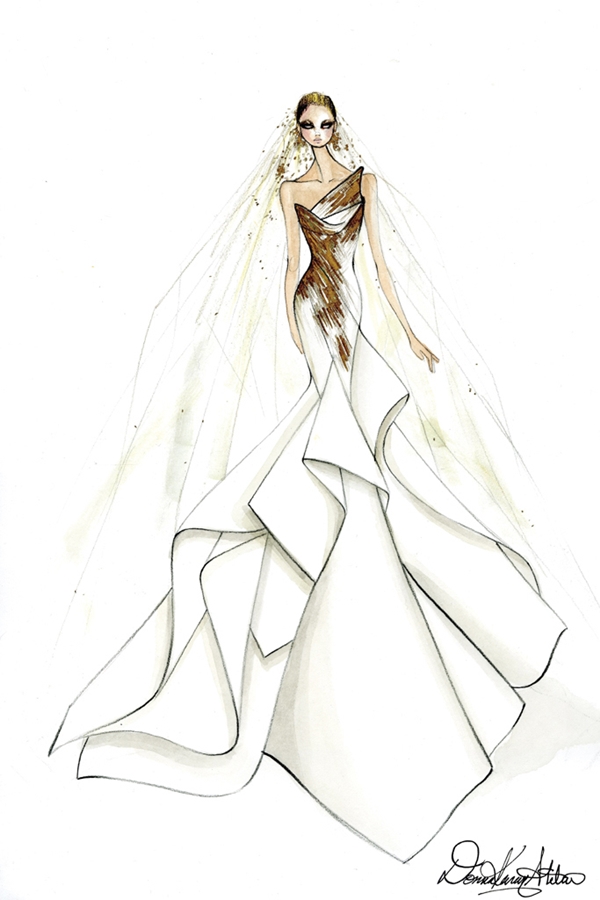 Khám phá 82 mẫu phác thảo váy cưới siêu đỉnh  trieuson5