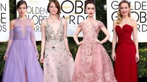 Lily Collins, Emma Stone “khuynh đảo” thảm đỏ Lễ trao giải Quả cầu vàng 2017