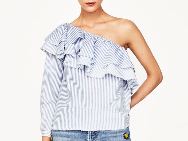 Gợi ý từ Đẹp Online: Zara Asymmetric Striped Shirt