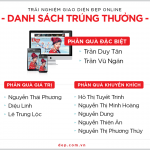 Công bố kết quả trải nghiệm website Đẹp Online – Nhận quà trúng thưởng