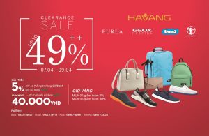 Furla, Geox, ShooZ giảm giá hơn 49%