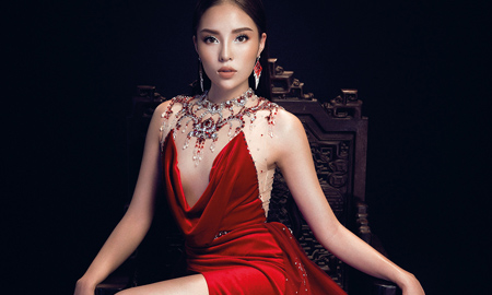 Sau thời gian “trốn” khỏi showbiz, Hoa hậu Kỳ Duyên trở thành nàng thơ của NTK Đỗ Long