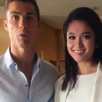 Danh thủ Cristiano Ronaldo ôm eo chụp ảnh cùng Á hậu Thuỳ Dung tại Tây Ban Nha