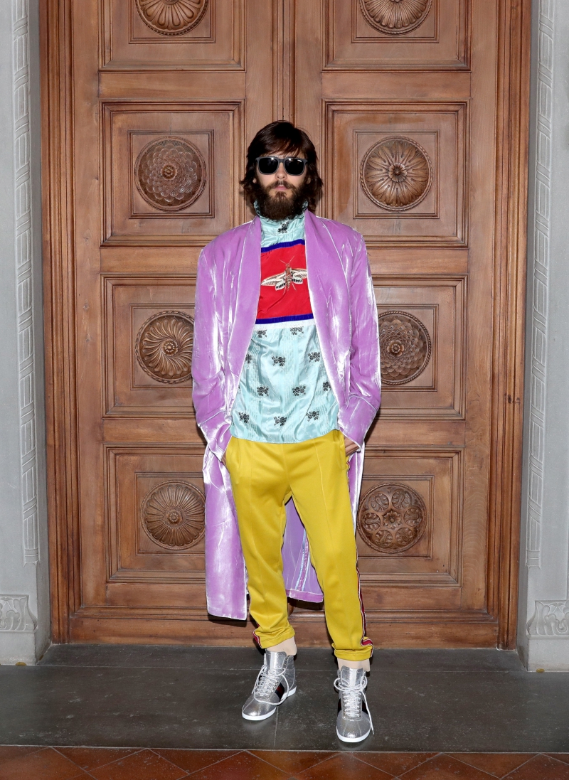 Nam diễn viên Jared Leto là gương mặt không thể thiếu trong bất kỳ show diễn nào của Gucci