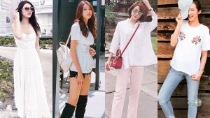 Áo phông trắng thống trị “sàn diễn street style” trong những ngày ngập nắng