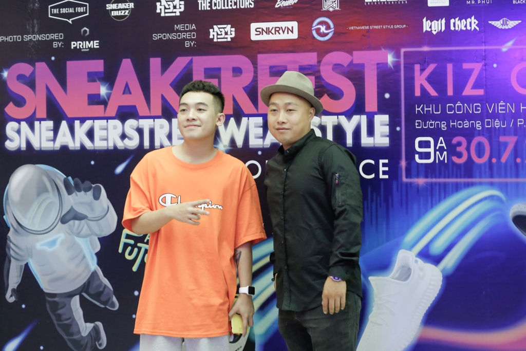 Phở và Quân Rapsoul - đại diện ban tổ chức của Sneaker Fest