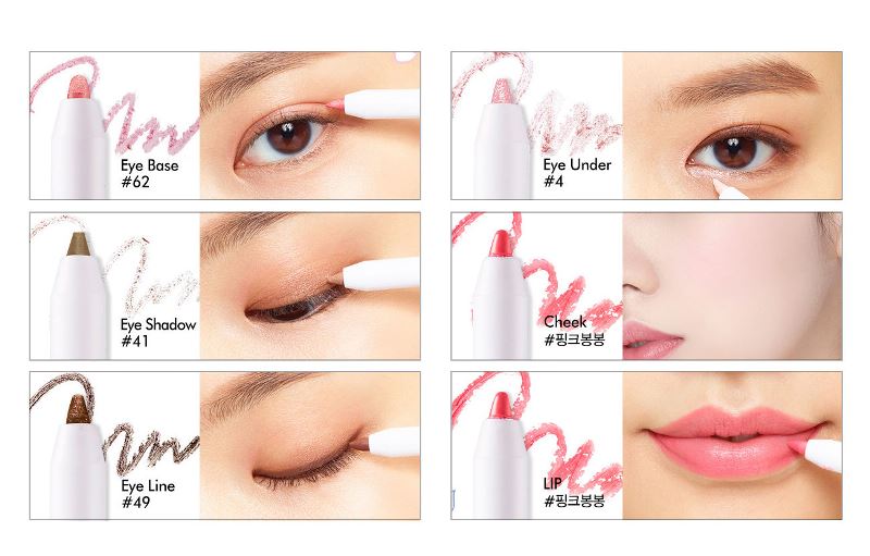 Các cô nàng có thể sử dụng những cây chì trang điểm này với nhiều chức năng khác nhau