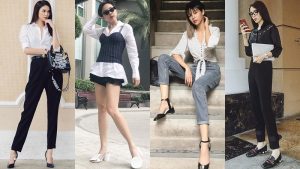 Mỹ nhân Việt biến tấu sơ mi sành điệu trên sàn diễn street style